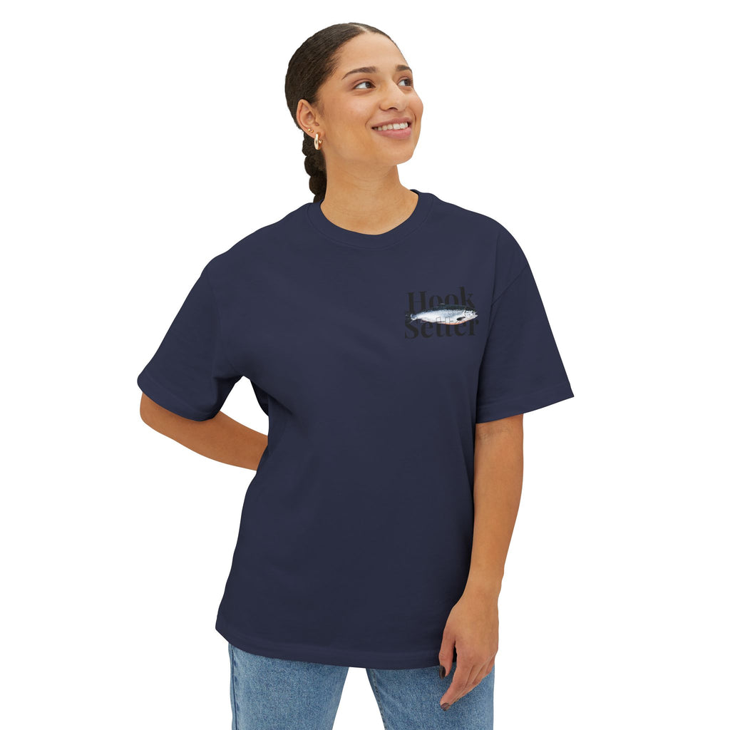 Boxy Tee — "Chasing Silver" Ocean Graphic Tee