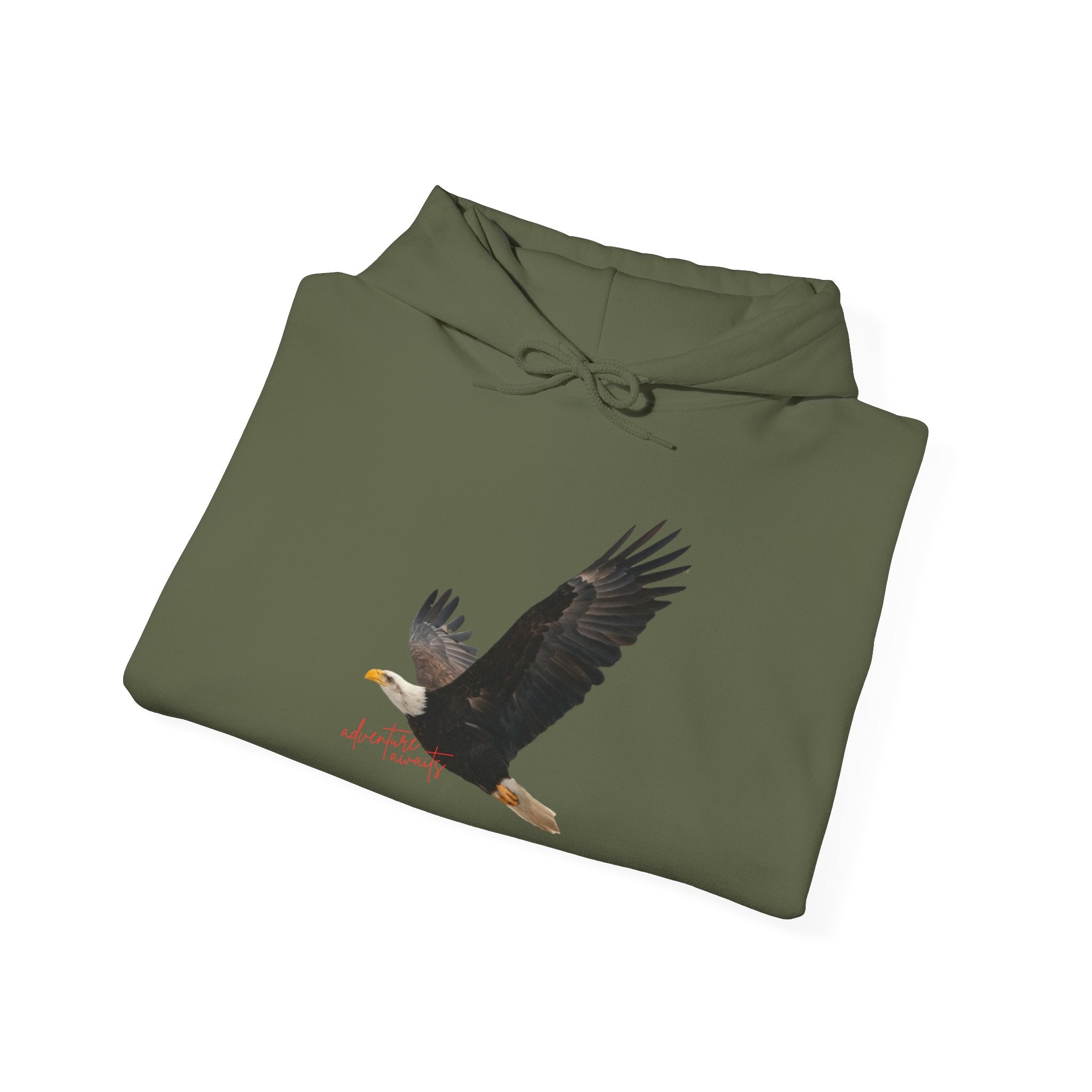 Bald Eagle "Adventure Awaits" Sweatshirt Hoodie