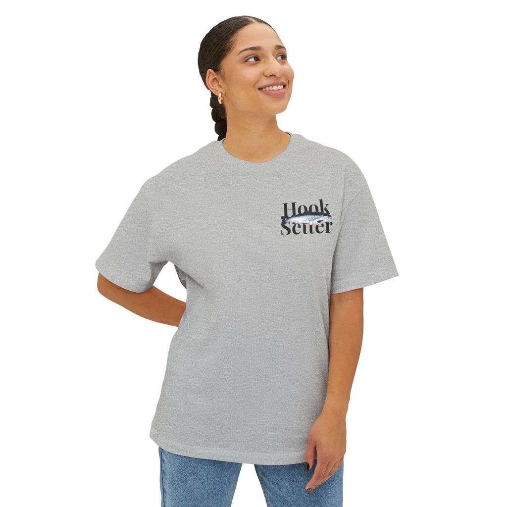 Boxy Tee — "Chasing Silver" Ocean Graphic Tee
