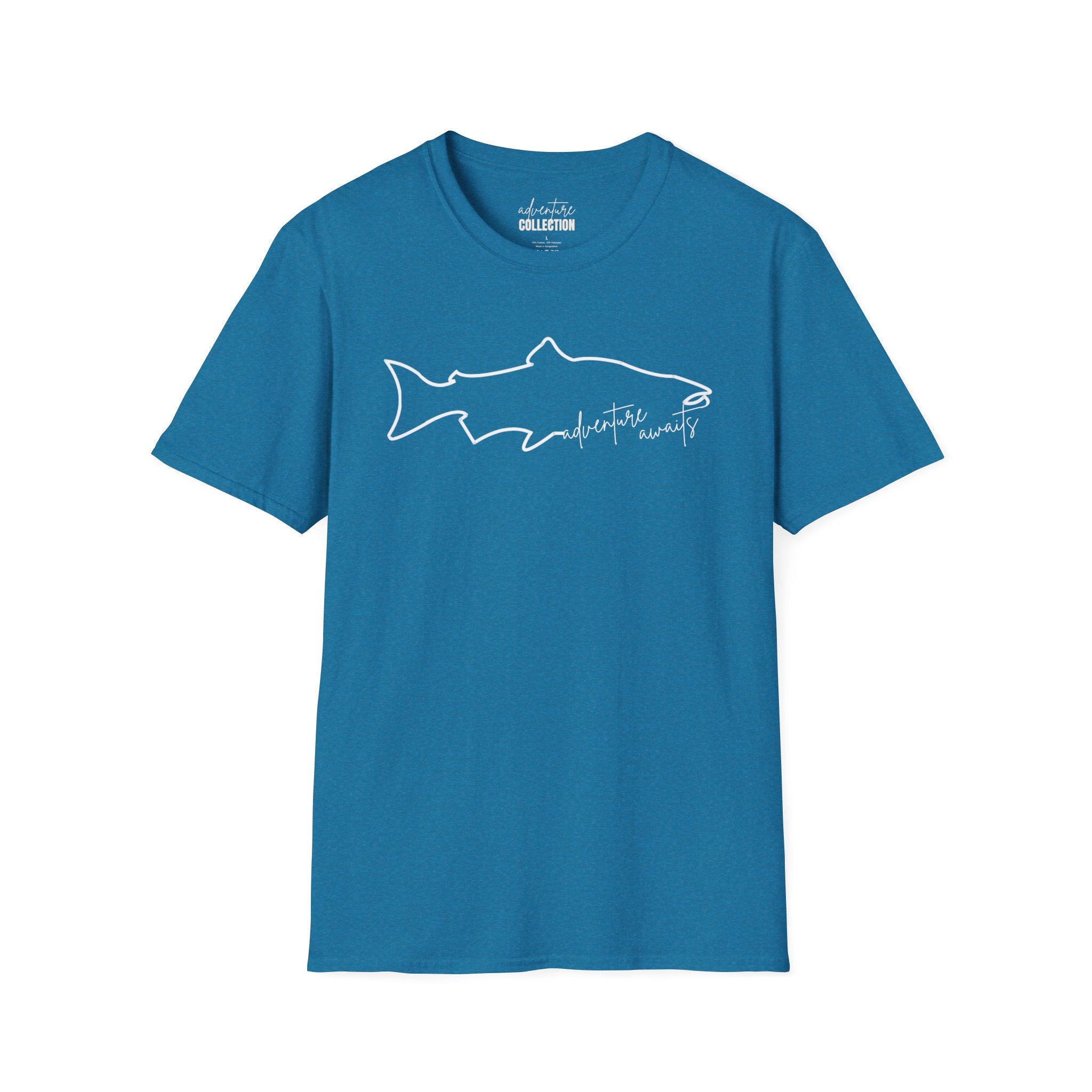 Fish "Adventure Awaits" - T-Shirt