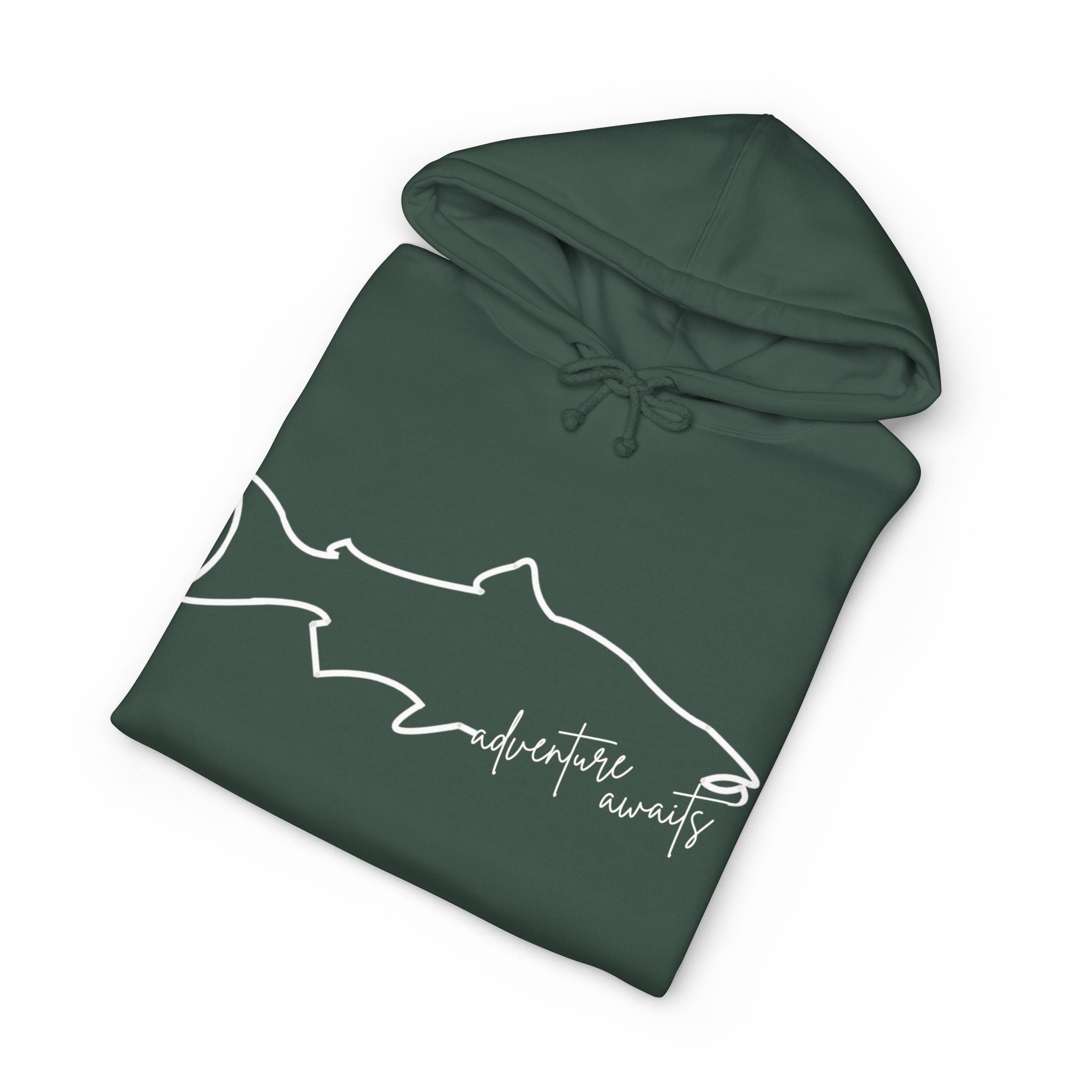 Adventure Awaits Fish Hoodie (fleece-lined)