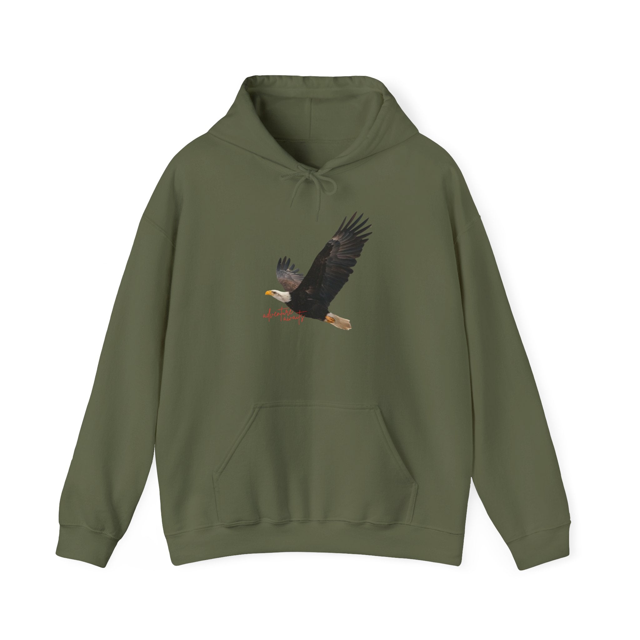 Bald Eagle "Adventure Awaits" Sweatshirt Hoodie