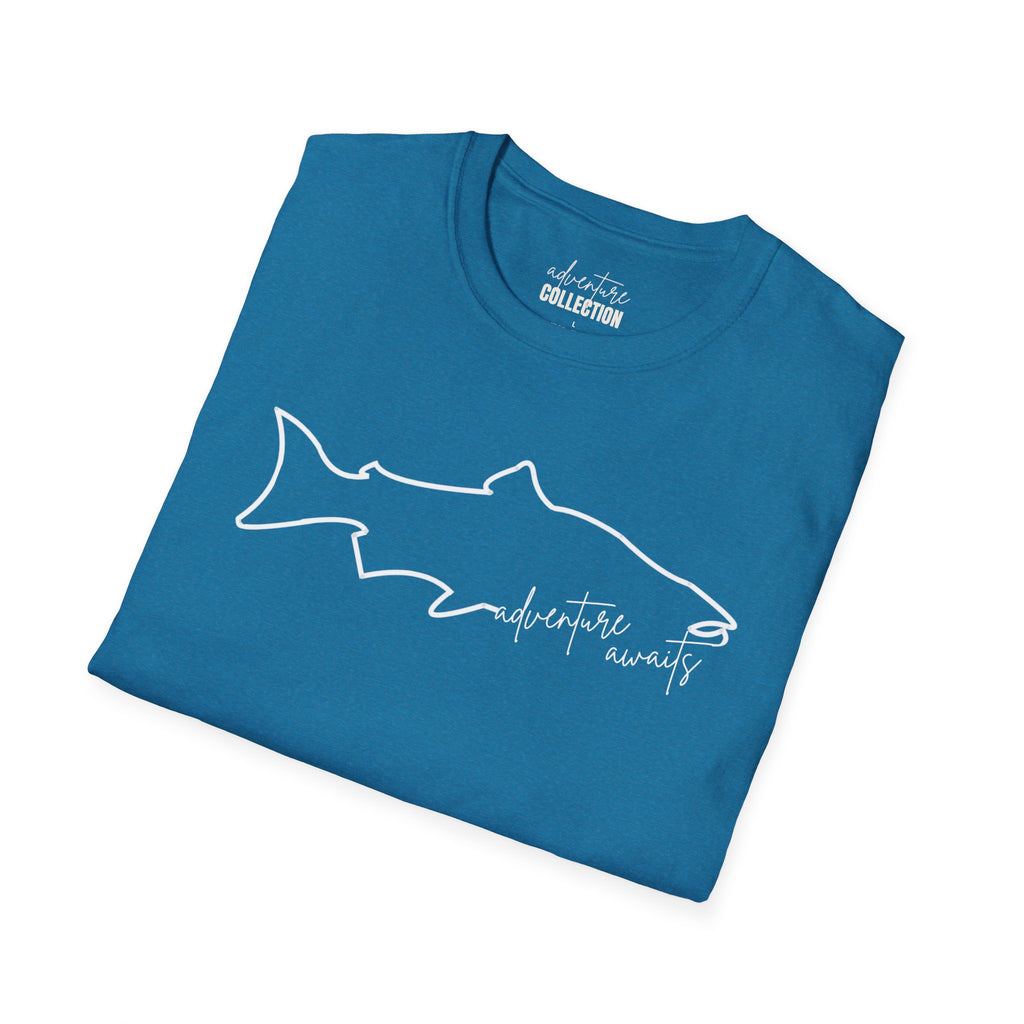 Fish "Adventure Awaits" - T-Shirt