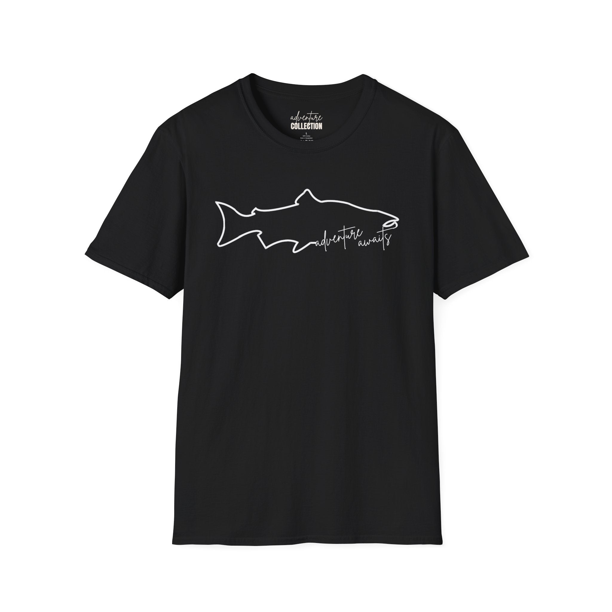 Fish "Adventure Awaits" - T-Shirt
