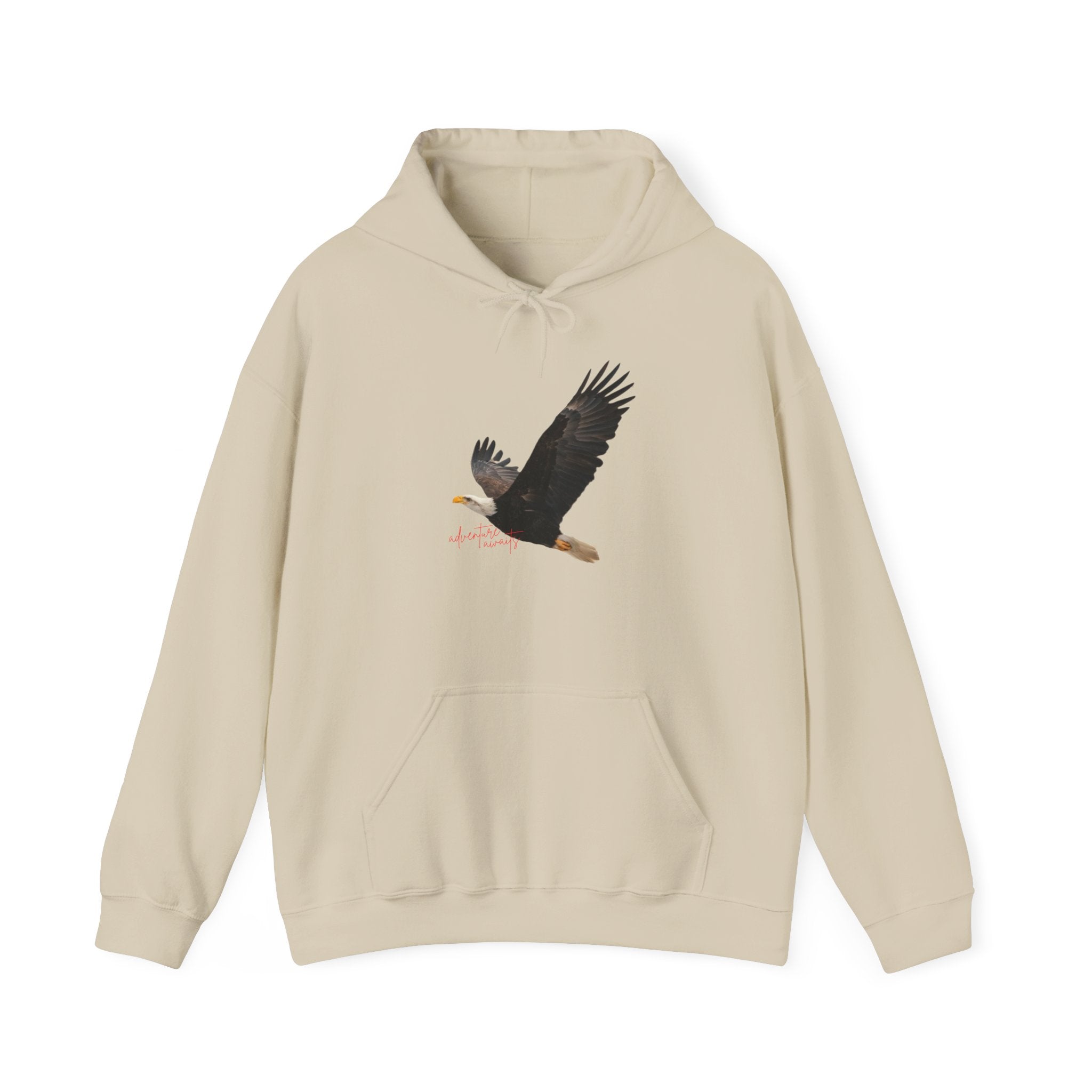Bald Eagle "Adventure Awaits" Sweatshirt Hoodie