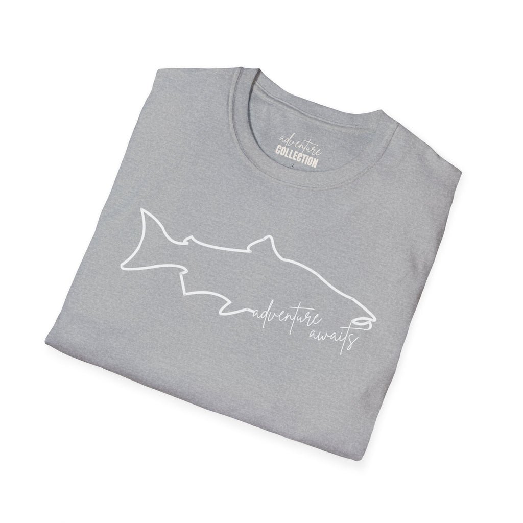 Fish "Adventure Awaits" - T-Shirt