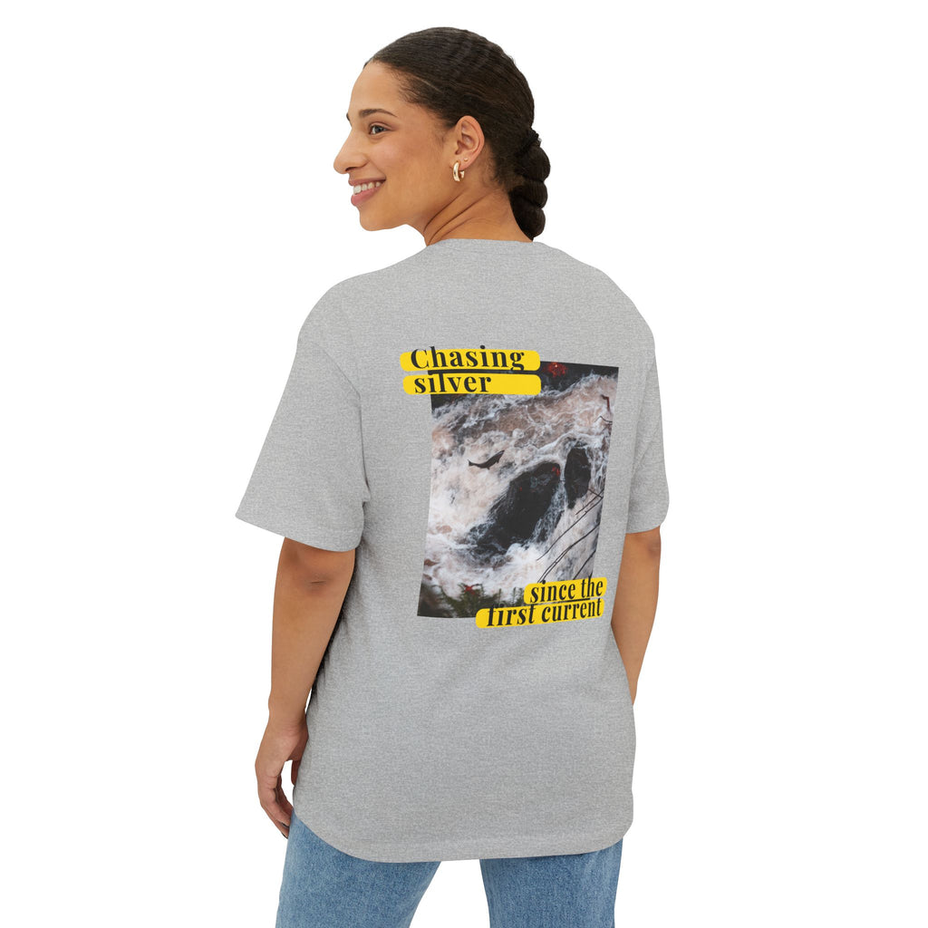 Boxy Tee — "Chasing Silver" Ocean Graphic Tee