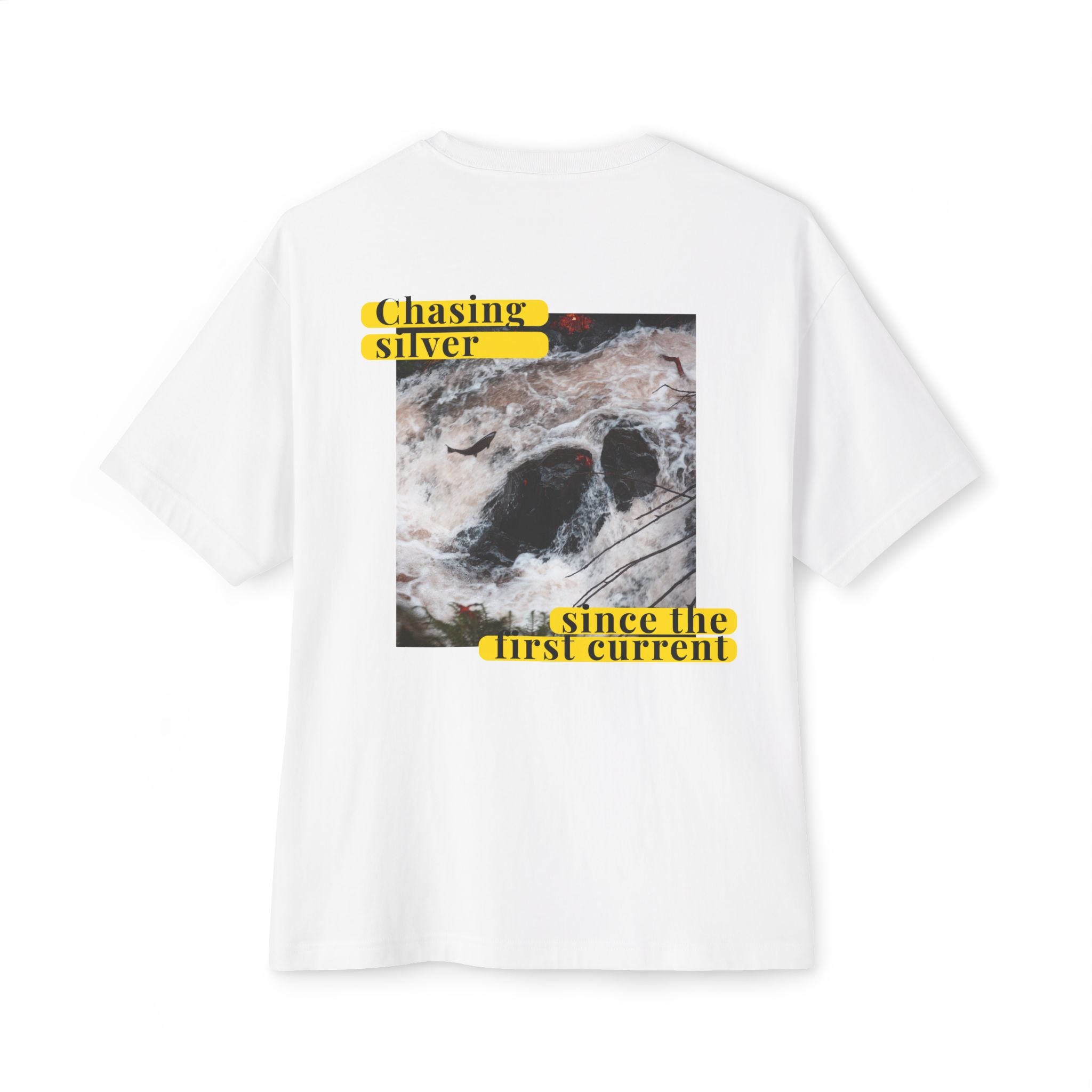 Boxy Tee — "Chasing Silver" Ocean Graphic Tee
