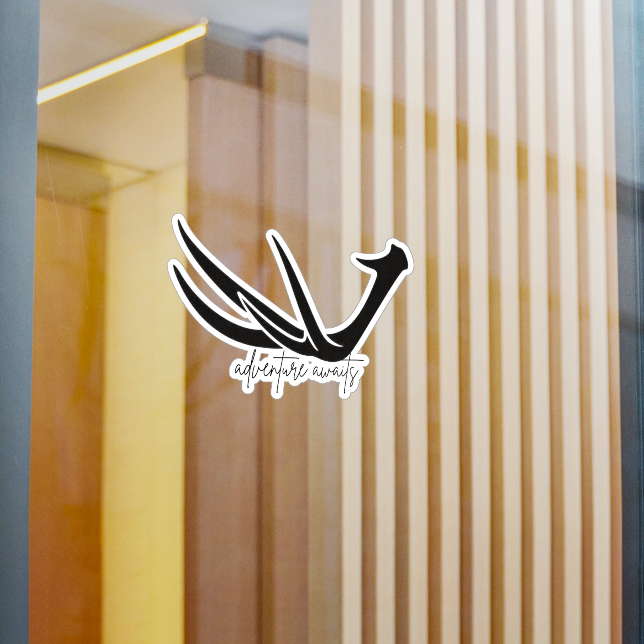 Antler "Adventure Awaits" Decal