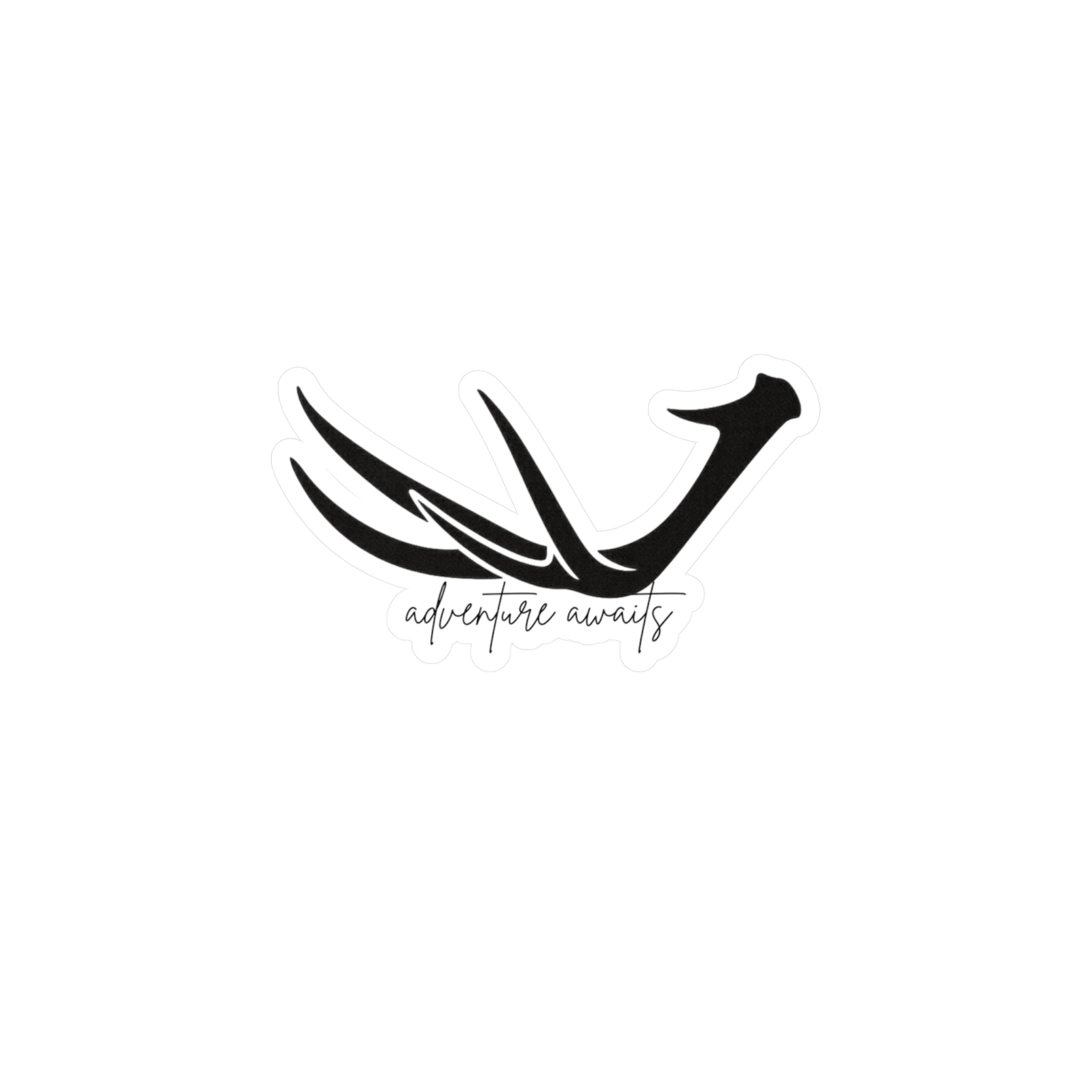 Antler "Adventure Awaits" Decal