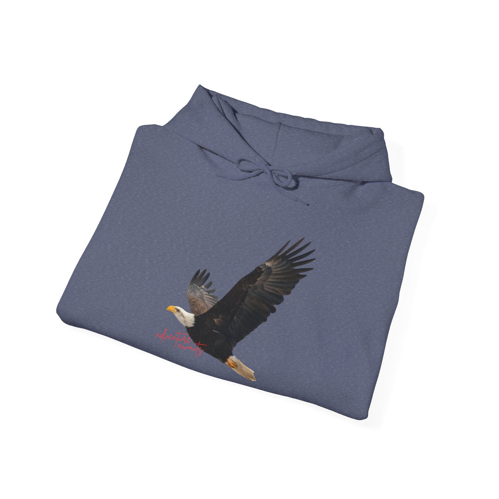 Bald Eagle "Adventure Awaits" Sweatshirt Hoodie