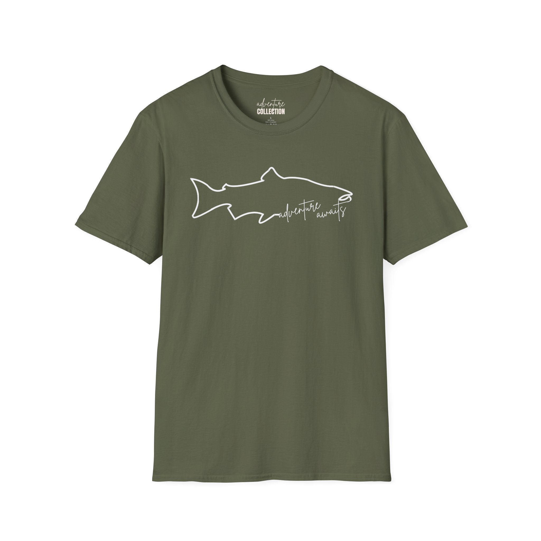 Fish "Adventure Awaits" - T-Shirt
