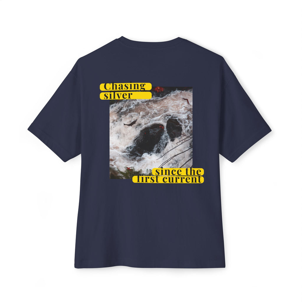Boxy Tee — "Chasing Silver" Ocean Graphic Tee