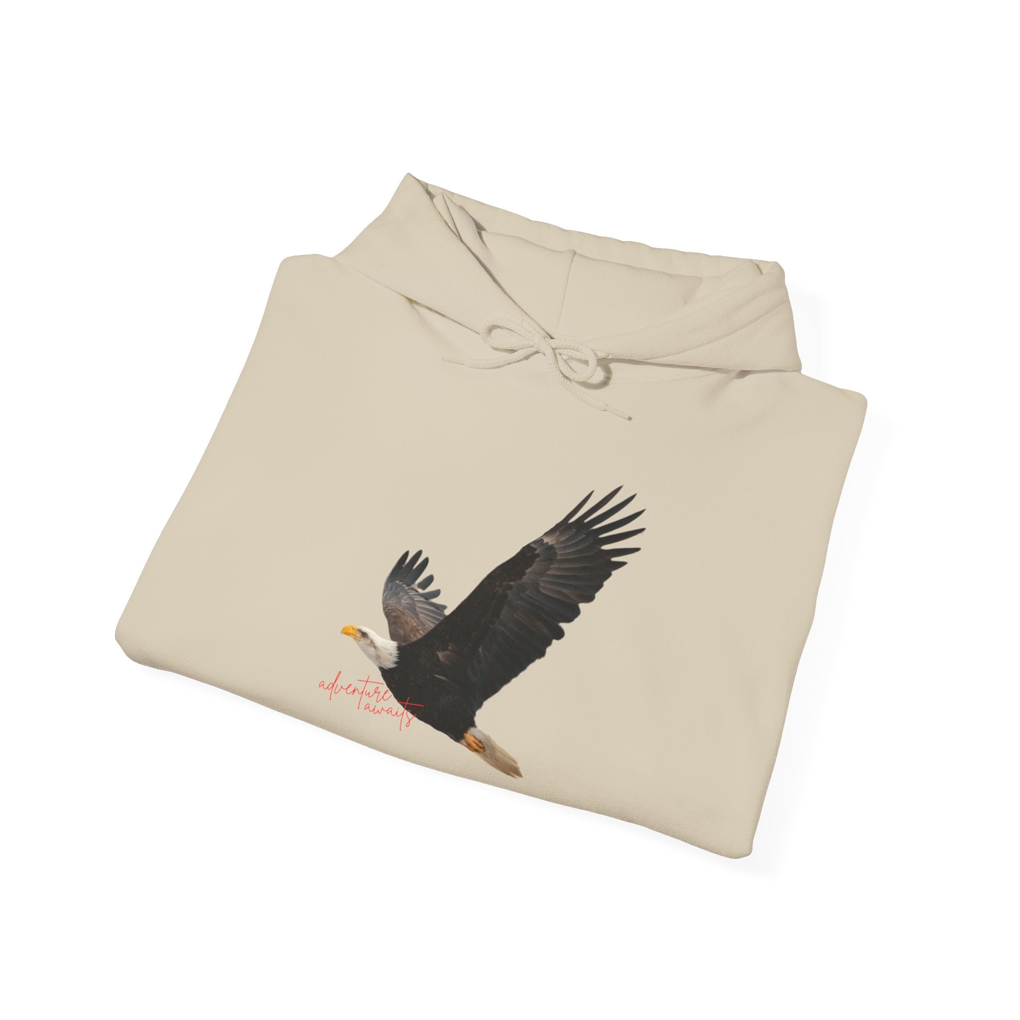 Bald Eagle "Adventure Awaits" Sweatshirt Hoodie