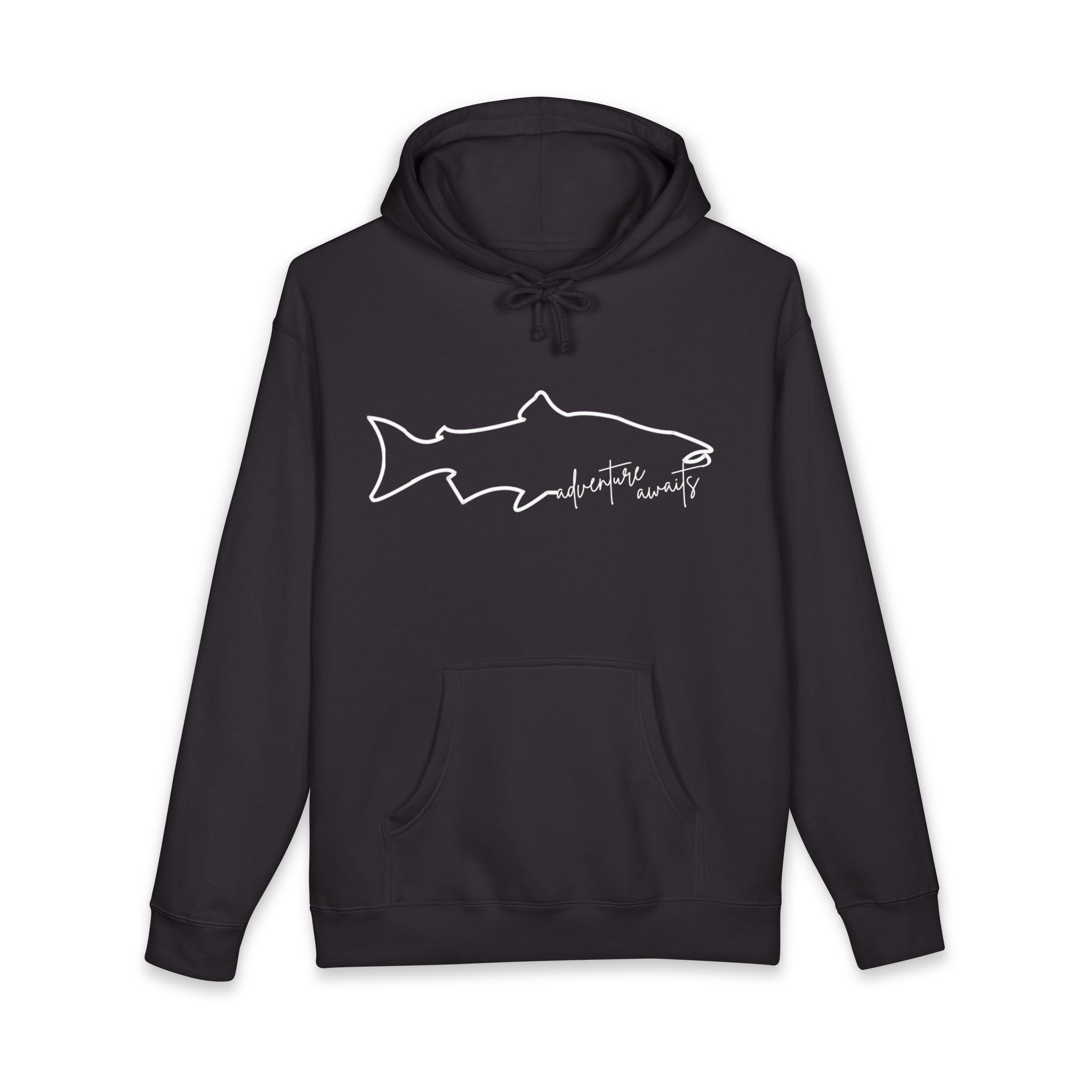 Fish "Adventure Awaits" - Sweatshirt Hoodie