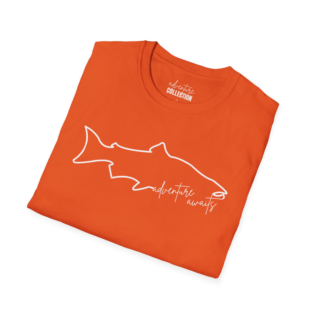 Fish "Adventure Awaits" - T-Shirt