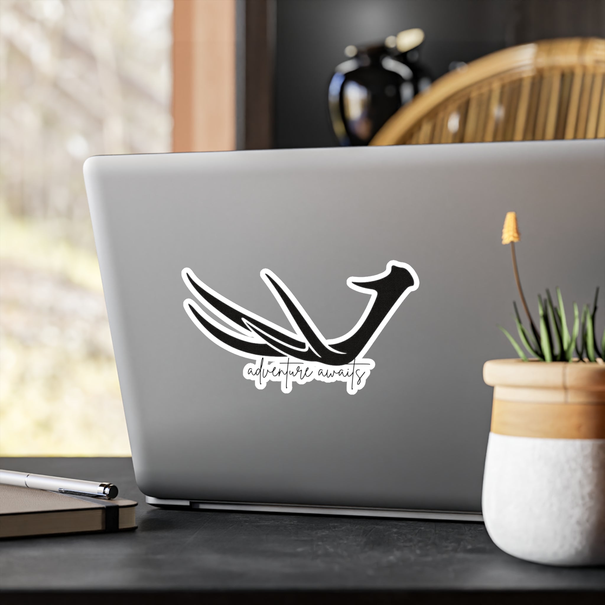 Antler "Adventure Awaits" Decal