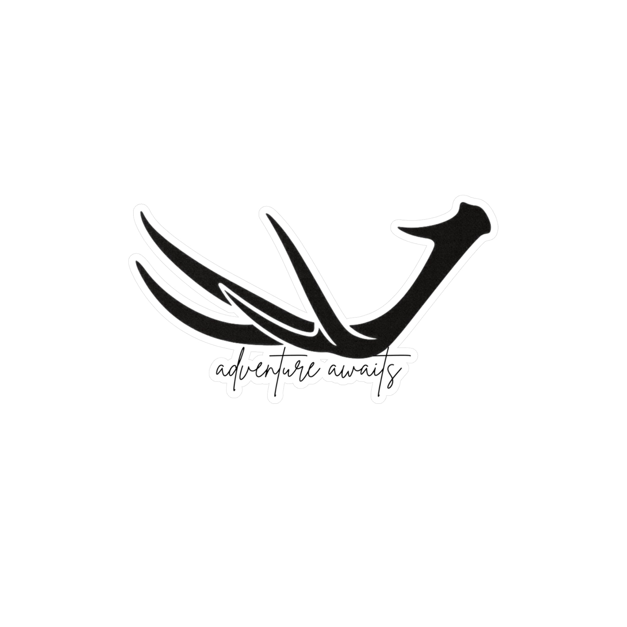 Antler "Adventure Awaits" Decal